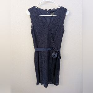 Adrianna Papell Lace Faux Wrap Dress Size 6